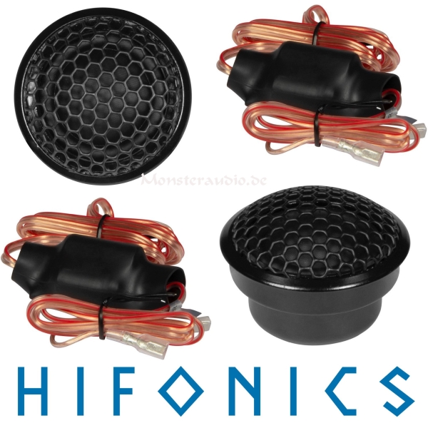 Hifonics Zeus ZX-6.2T 25mm Gewebe-Neodym-Hochtöner + Kablweicheweiche 250 Watt ZX6.2T